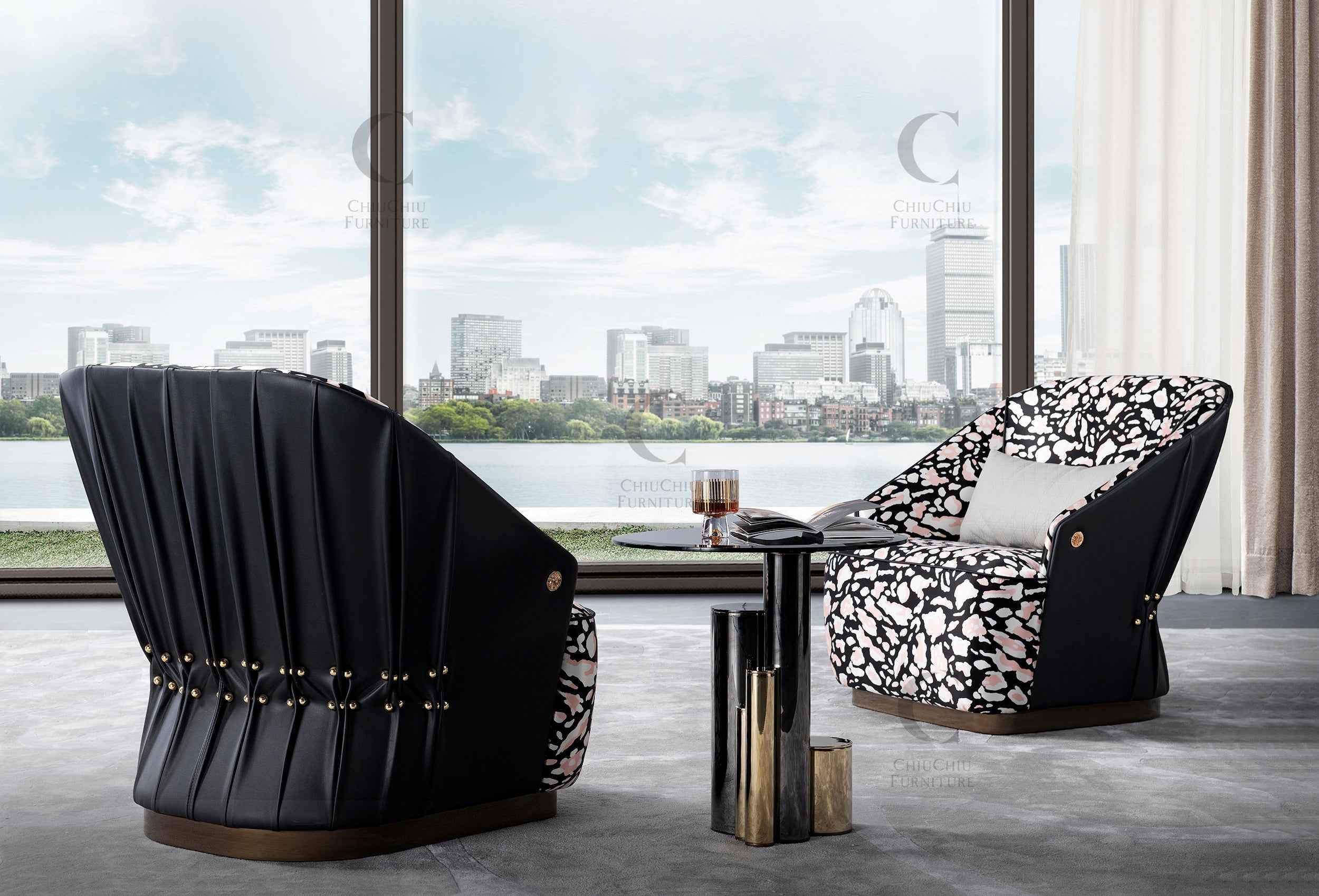 Table d'appoint et table de coin rondes polyvalentes pour le salon