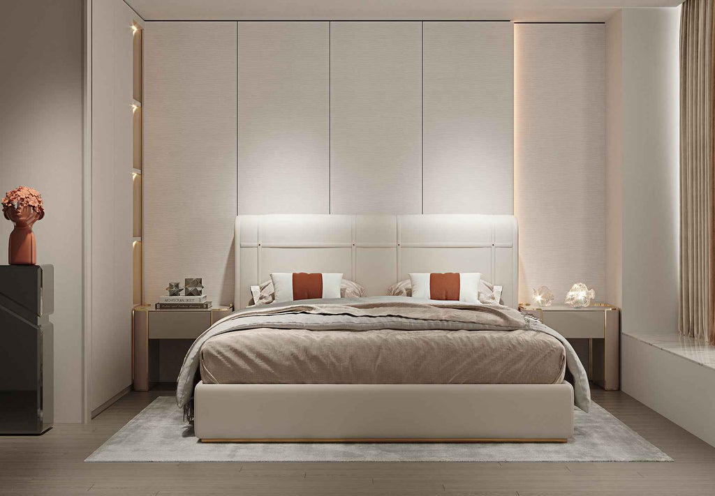 Table de chevet moderne et fonctionnelle pour chambre à coucher