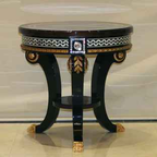 Table d'appoint ronde pour intérieurs contemporains