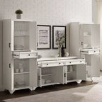 Ensemble buffet et garde-manger 3 pièces Tara aspect vieilli - Crosley