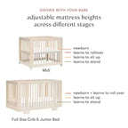Lit de bébé convertible 8-en-1 Yuzu de Babyletto avec kits de conversion toutes étapes