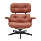Fauteuil inclinable en cuir de style Mid-Century Modern