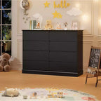 Armoire de rangement à 8 tiroirs, commode à tiroirs profonds, grand placard à plateau large pour salon, couloir, chambre d'enfants
