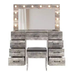 Ensemble de coiffeuse blanche