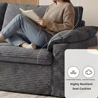 Canapé Dyonery 86 Cloud, assise profonde et accoudoirs larges, cadre robuste, design ergonomique respirant
