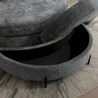 Fauteuil Moderne Rond Avec 5 Coussins Et Pouf Optionnel
