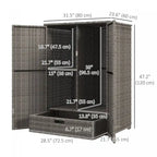 Armoire de rangement extérieure en osier, armoire de rangement pour serviettes de piscine