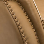 Fauteuil inclinable électrique Eduardo en cuir véritable avec port USB (ensemble de 2)