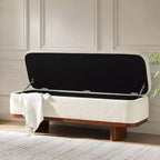 Banc à dessus rabattable Clara Simple Assemble avec cadre en bois massif|HULALA HOME