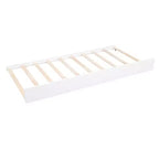 Lit de repos double XL Whisen en bois avec 2 lits gigognes, 3 compartiments de rangement, 1 lampe gratuite et port de chargement USB