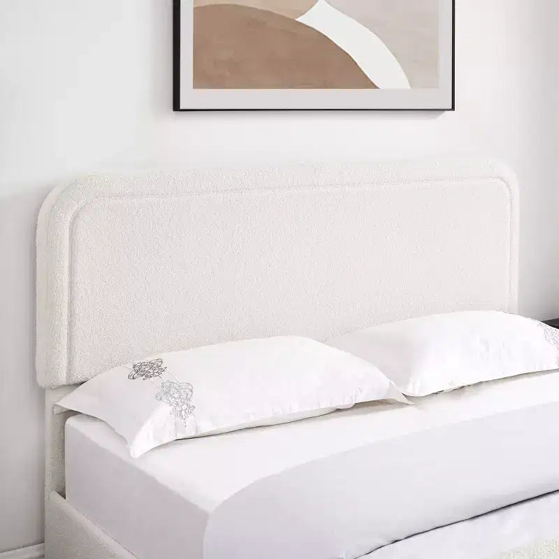 Lit Queen Size Moderne Rembourré en Boucle avec Tiroirs de Rangement