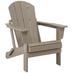 Chaise Adirondack pliante d'extérieur tout temps Polytrends Laguna résistante à la décoloration pour patio