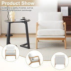 Fauteuil d'appoint rembourré Mid-Century Modern
