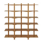 Christopher Knight Home Elliot Étagère de rangement moderne à 6 niveaux en bois avec étagères ouvertes