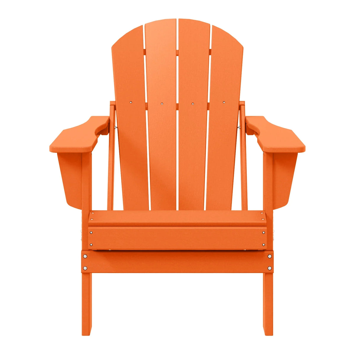 Chaise Adirondack pliante d'extérieur tout temps Polytrends Laguna résistante à la décoloration pour patio