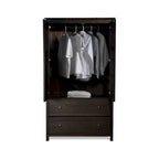 Armoire 2 portes en bois massif - 41x72x22