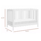 Lit de bébé convertible 4-en-1 Swell de Babyletto avec kit de conversion en lit de tout-petit