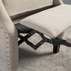 Fauteuil inclinable à dossier haut, rembourré, style classique, pour salon