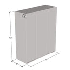 Armoire 3 Portes Miroir Strick & Bolton Suger