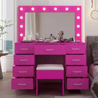 Ensemble de coiffeuse blanche