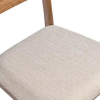 Lot de 4 chaises de salle à manger en bois à dossier à lattes
