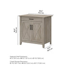 Secrétaire Key West avec meuble de rangement Bush Furniture