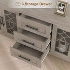 Meuble TV avec tiroirs de rangement, Meuble TV, Table console TV pour salon/chambre à coucher, Armoire de rangement