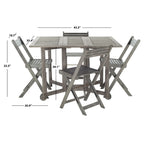 Ensemble de table à manger d'extérieur SAFAVIEH Outdoor Brandy 5 pièces - 43Lx35Px29H