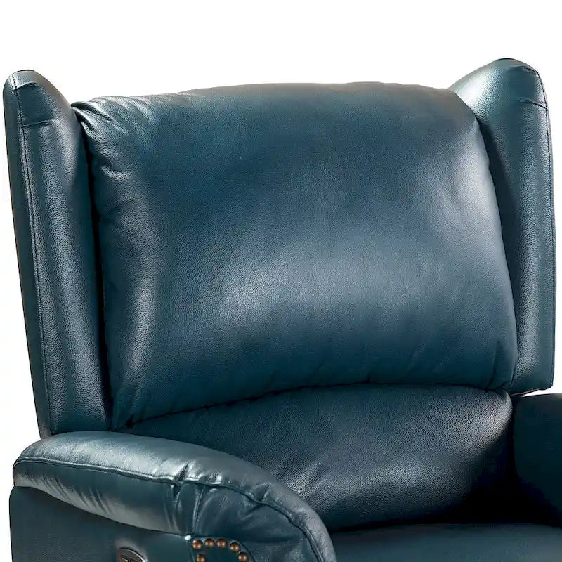 Fauteuil inclinable électrique Eduardo en cuir véritable avec port USB (ensemble de 2)
