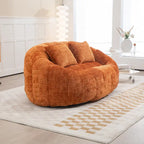 GDFStudio - Canapé paresseux 2 places en chenille Laurel avec mousse haute densité et confort surdimensionné