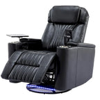 Fauteuil inclinable motorisé de cinéma maison multifonctionnel pivotant à 270°