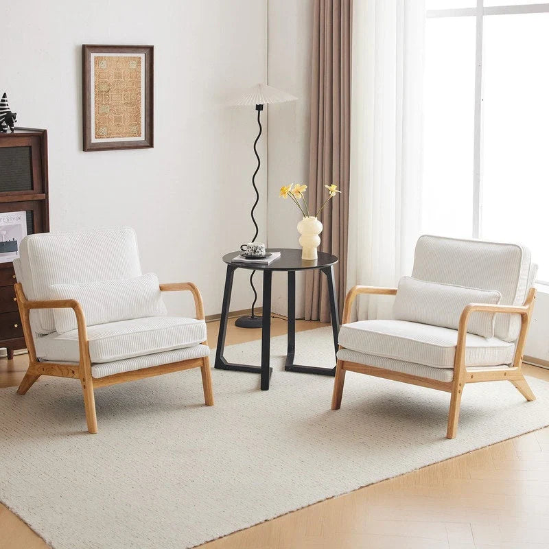 Fauteuil d'appoint rembourré Mid-Century Modern