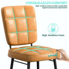 Lot de 2/4/6/8 chaises de salle à manger modernes, chaises de cuisine rembourrées avec coussin épais pour salle à manger