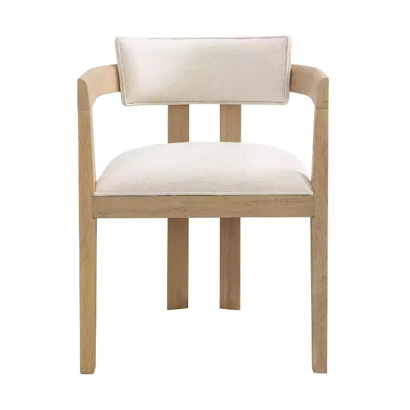 Ensemble de salle à manger rond moderne 5 pièces Christopher Knight Home Shankar avec chaises rembourrées en bois d'hévéa