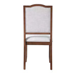 Lot de 4 chaises de salle à manger de style ferme avec dossier haut et assise rembourrée